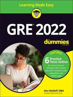cover image of GRE 2022 For Dummies with Online Practice
